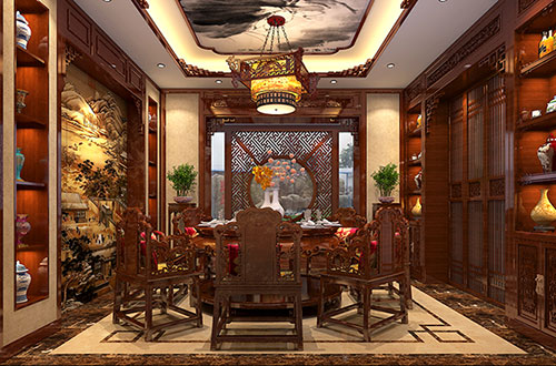 衢州温馨雅致的古典中式家庭装修设计效果图