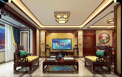 衢州住宅新中式风格装修，尽显奢华品味